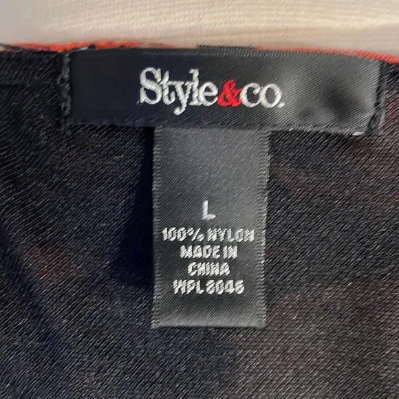 🌺 Style and Co sleeveless floral Size L 🌺 - Picture 7 of 8